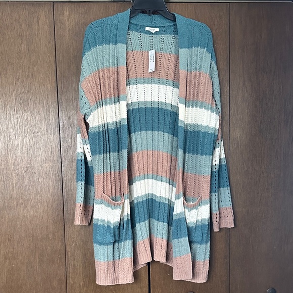 Maurices Sweaters - Maurices Multicolor Striped Cardigan NEW with tags!